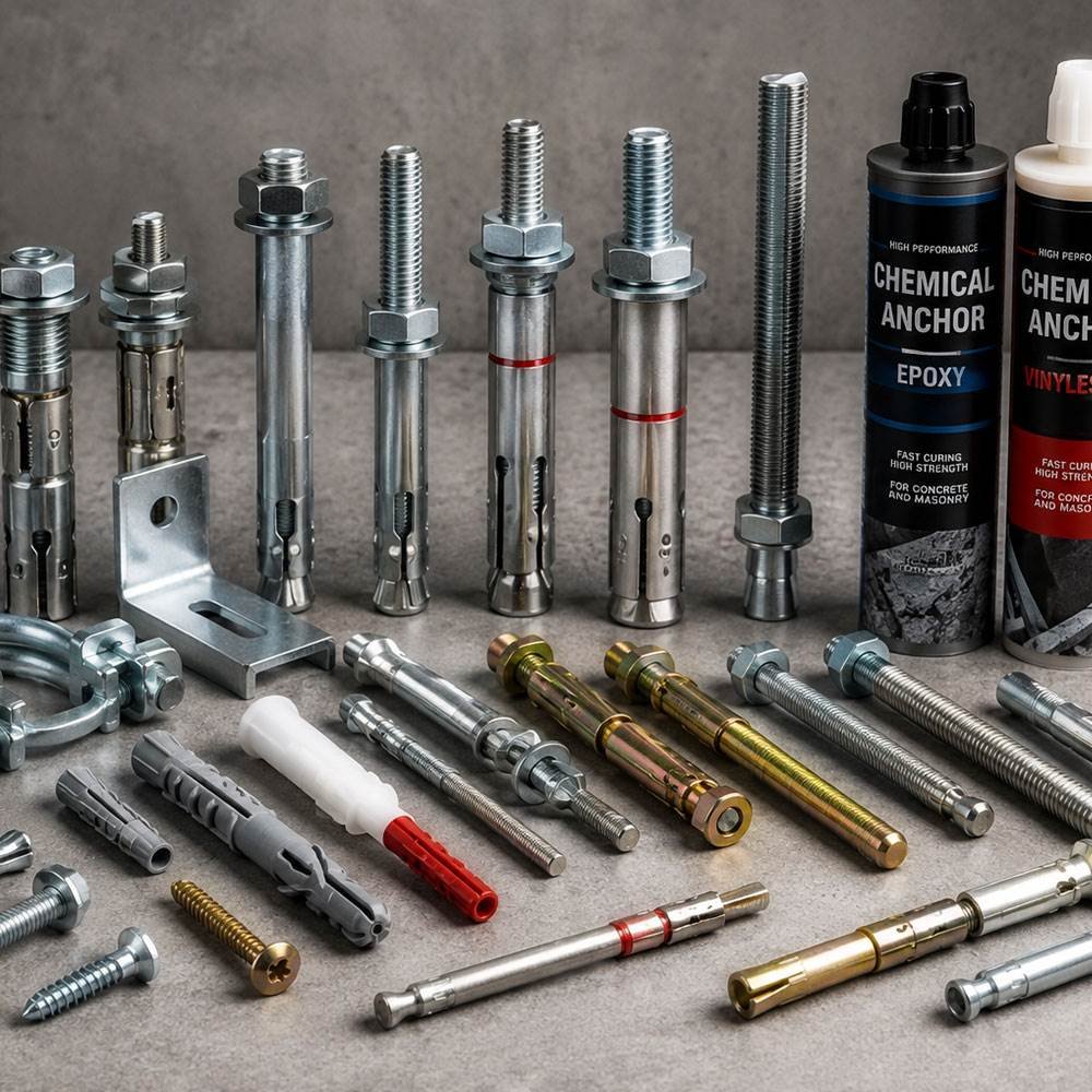 Anchors and fixings for construction and industrial applications