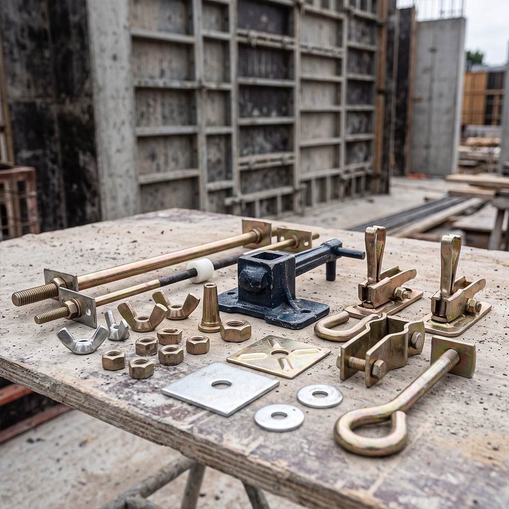 Formwork accessories for construction applications