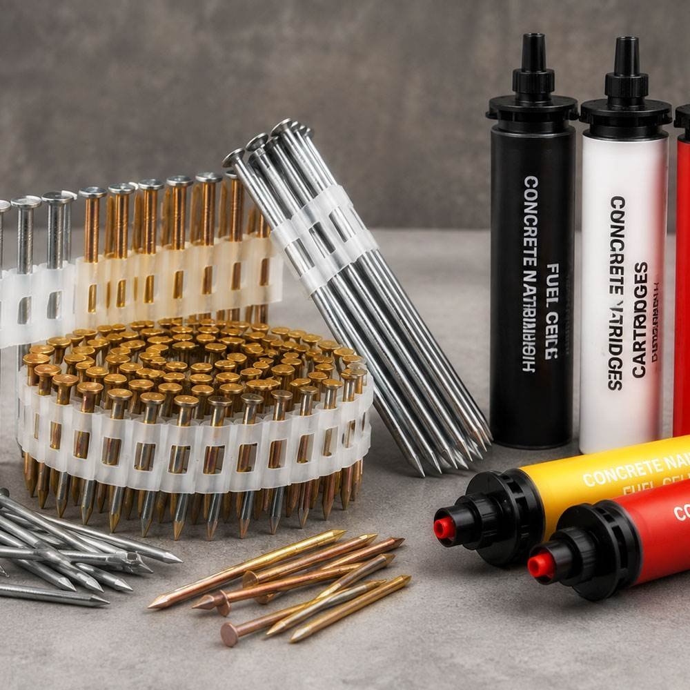 Nails and cartridges for construction fixing applications